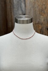 Radiant Malas Tiny Intention Necklace Rhodochrosite 16"