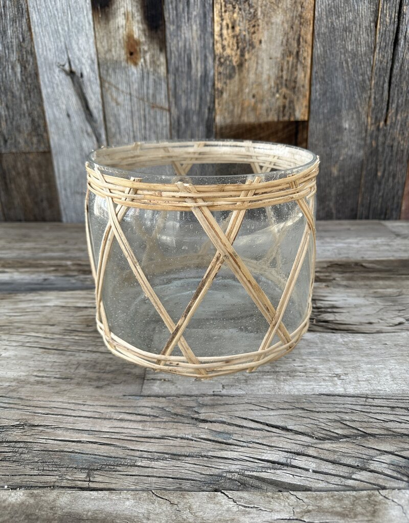 Homart Cairo Hurricane Glass Rattan Large