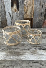 Homart Cairo Hurricane Glass Rattan Large