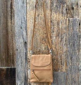 Amsterdam Heritage Amsterdam Heritage Roza Leather Envelope Crossbody Bag 6083-260 Natural