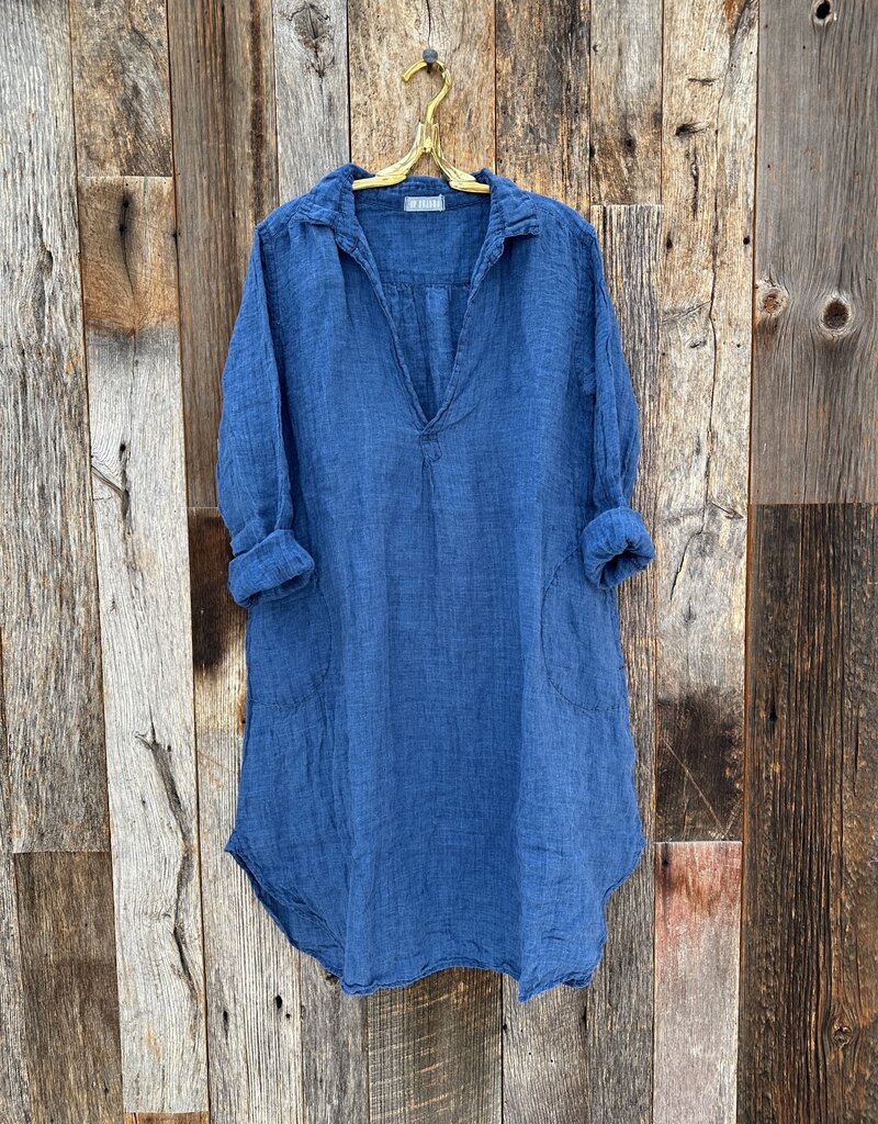 CP Shades CP Shades Lara Linen Dress 4867-4438 Indigo