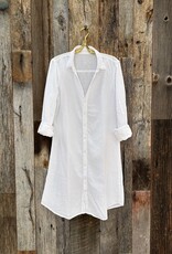 CP Shades CP Shades Tamsin Cotton Shirt Dress 4931-4269 White