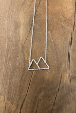 Sabina 2 Peaks Mountain Necklace SN5 SS
