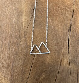 Sabina 2 Peaks Mountain Necklace SN5 SS