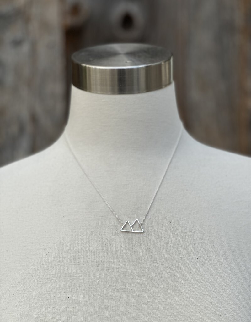 Sabina 2 Peaks Mountain Necklace SN5 SS