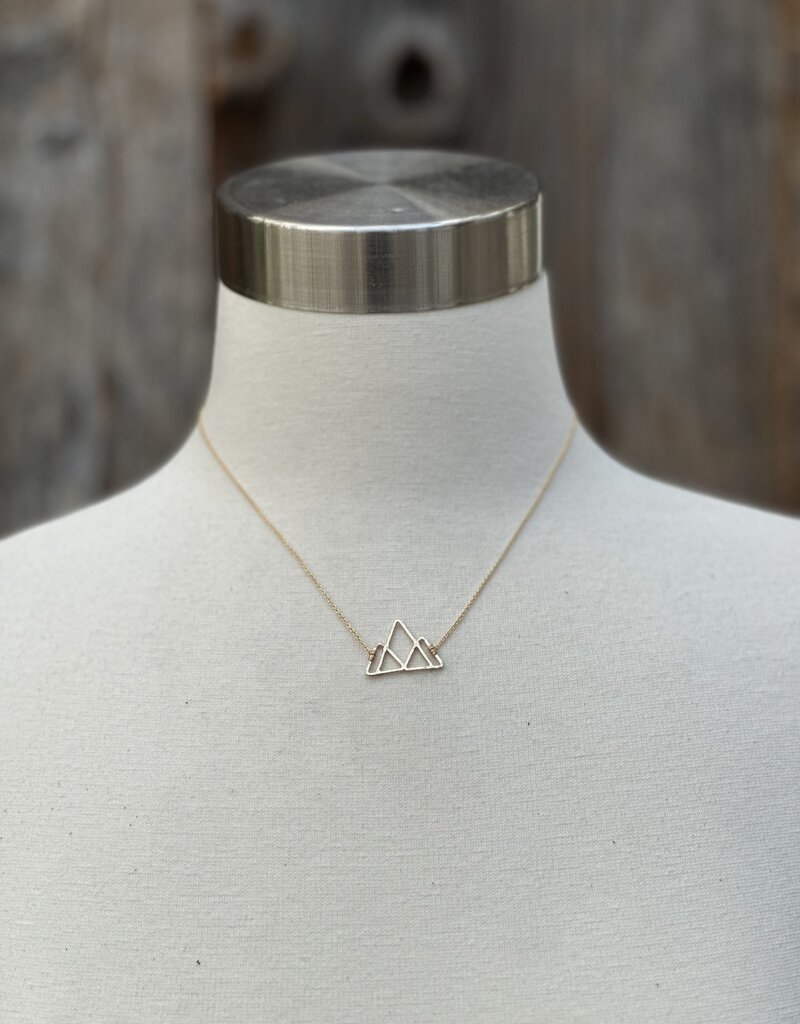 Sabina 3 Peaks Mountain Necklace GF