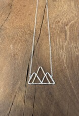 Sabina 3 Peaks Silver & Gold Mountain Necklace
