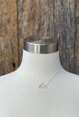 Sabina 3 Peaks Silver & Gold Mountain Necklace