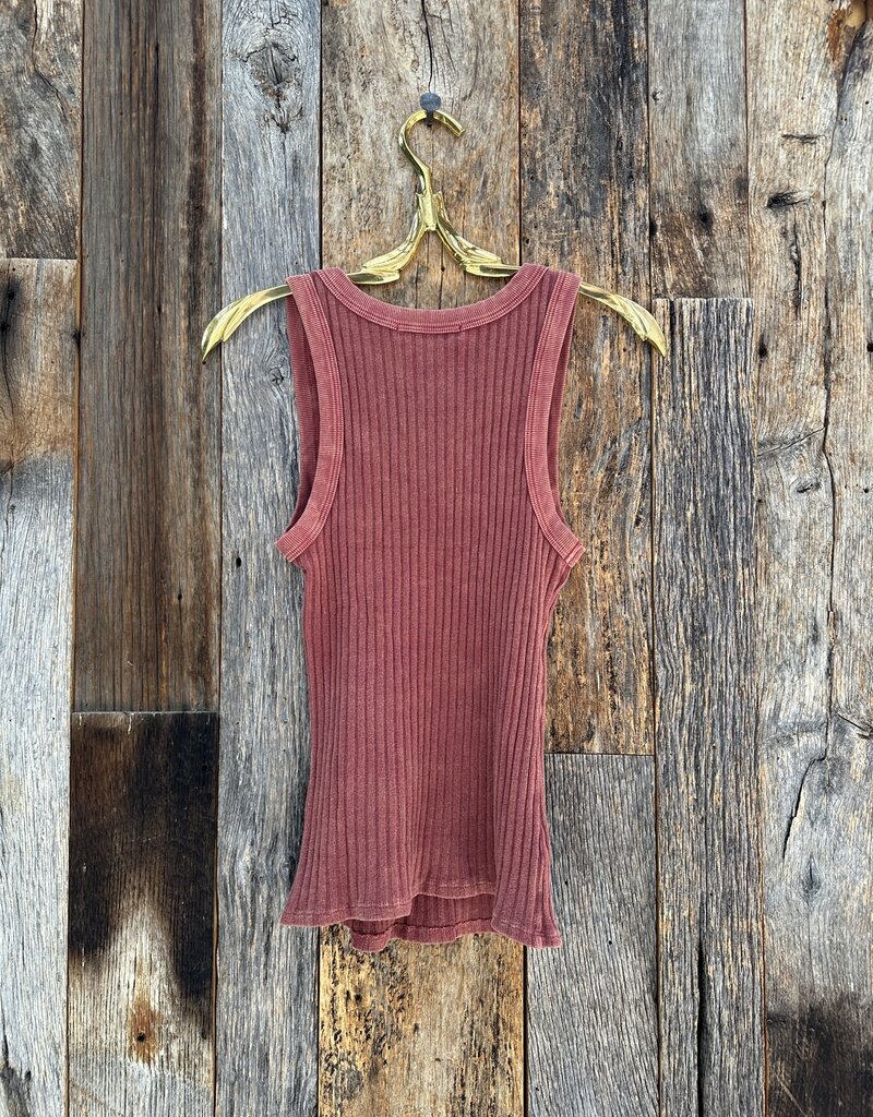 Project Social T Project Social T Cooper Sweater Rib Tank Desert Clay