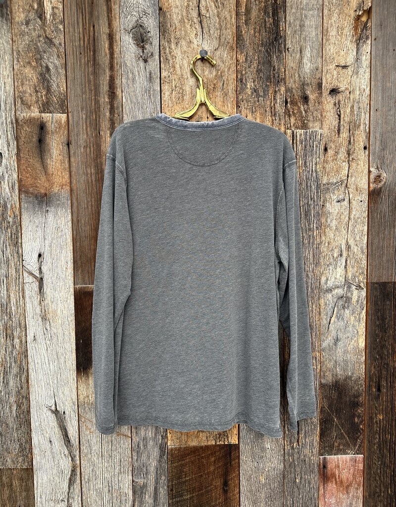 True Grit True Grit Burnout L/S Slit Tee Carbon