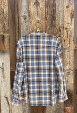 True Grit True Grit Ind Austin L/S 2 Pocket Blue/Brown