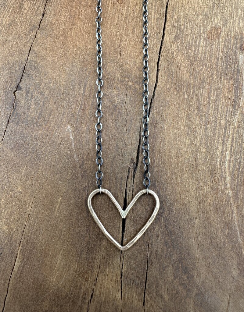 Elizabeth Nicole Elizabeth Nicole 14K GF Heart/OXS Chain N02