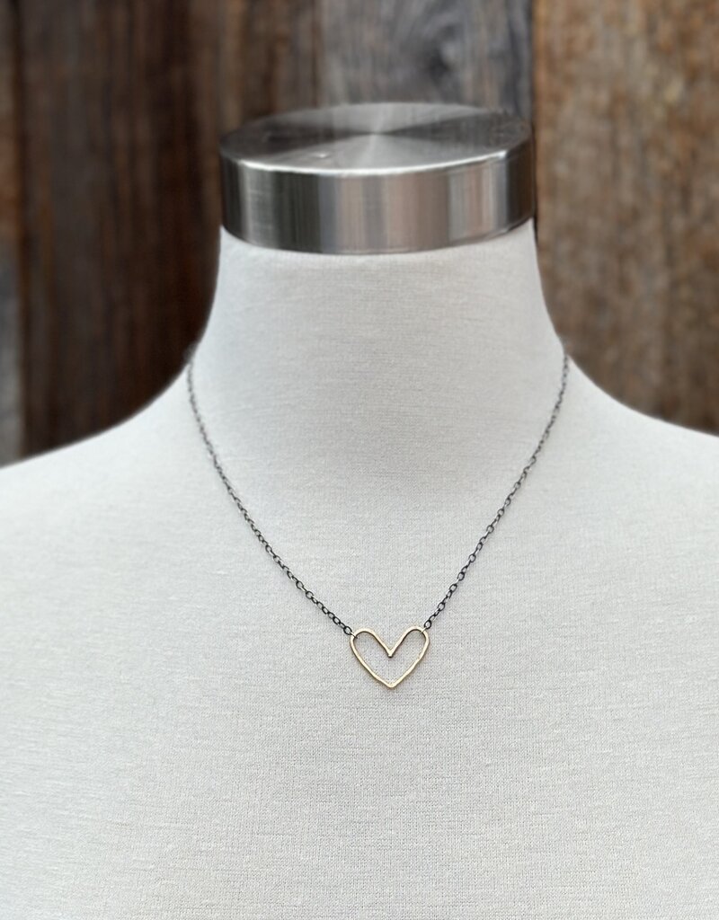 Elizabeth Nicole Elizabeth Nicole 14K GF Heart/OXS Chain N02