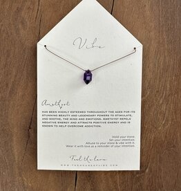 Vibe Amethyst Necklace VIBE.SS.DTP.AM2 (Dark)