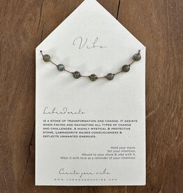 Vibe Labradorite 7 Stone Necklace VIBE.MS.7.RD.LB