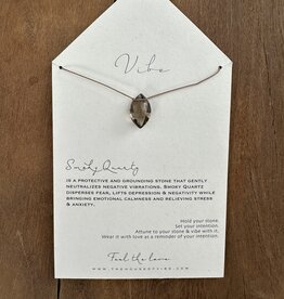 Vibe Smoky Quartz Petal Necklace VIBE.SS.PTL.SQ