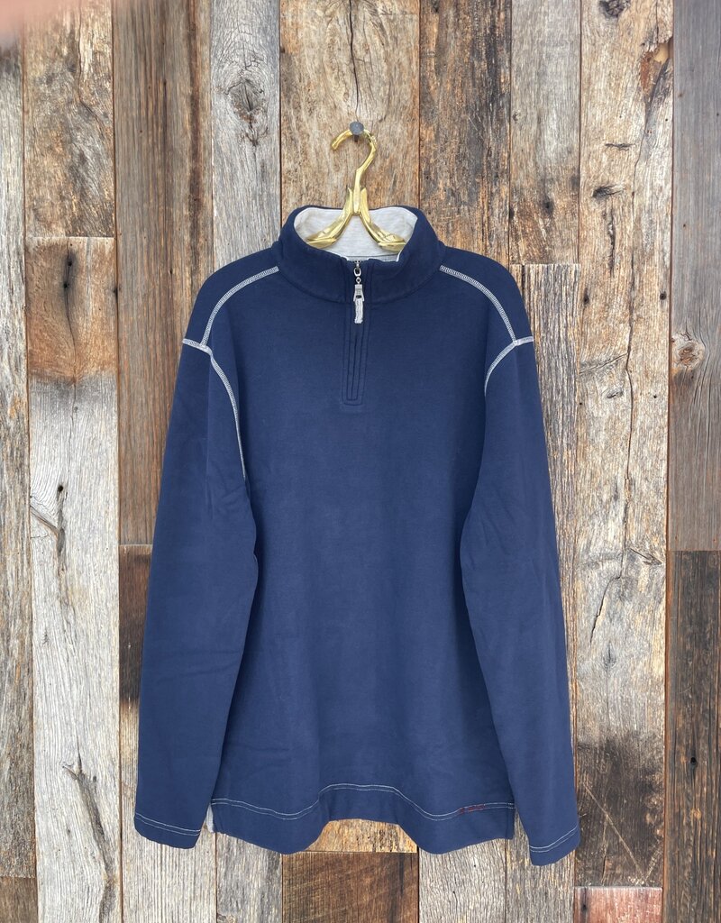 True Grit True Grit All Day Fleece 1/4 Zip Pullover Navy