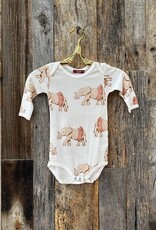Milkbarn Milkbarn Bamboo L/S One Piece Tutu Elephant 33271