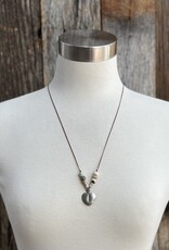River Song Jewelry River Song Etched Heart W/ Ancient Stone Necklace