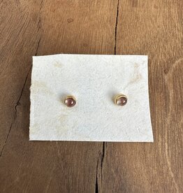 River Song Jewelry River Song Oregon Sunstone Polished Gem Studs
