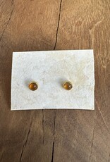River Song Jewelry River Song Polished Mexican Fire Opal Studs