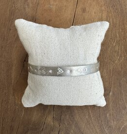 River Song Jewelry River Song Silver Talisman Bracelet W/ Leaf And Dot