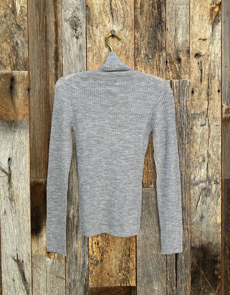 0039 Italy 0039 Italy Whiley Merino Turtleneck Jumper Grey