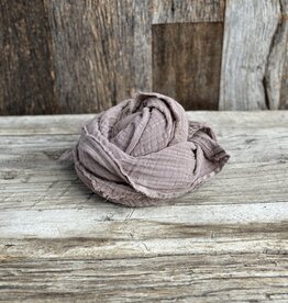 It Is Well Gauze Scarf Warm Taupe