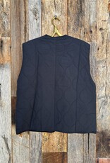 It Is Well Quilted Vest Black OS