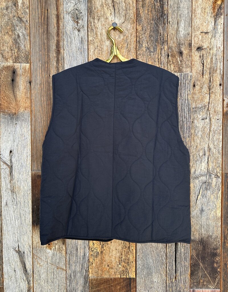 It Is Well Quilted Vest Black OS