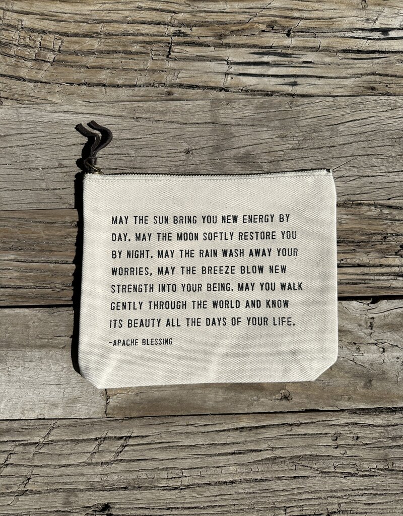 Sugarboo Sugarboo Apache Blessing Canvas Zip Bag 8.5x7.5