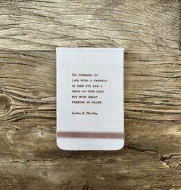 Sugarboo Sugarboo Gordon B. Hinckley Fabric Notebook 3.5x5.5