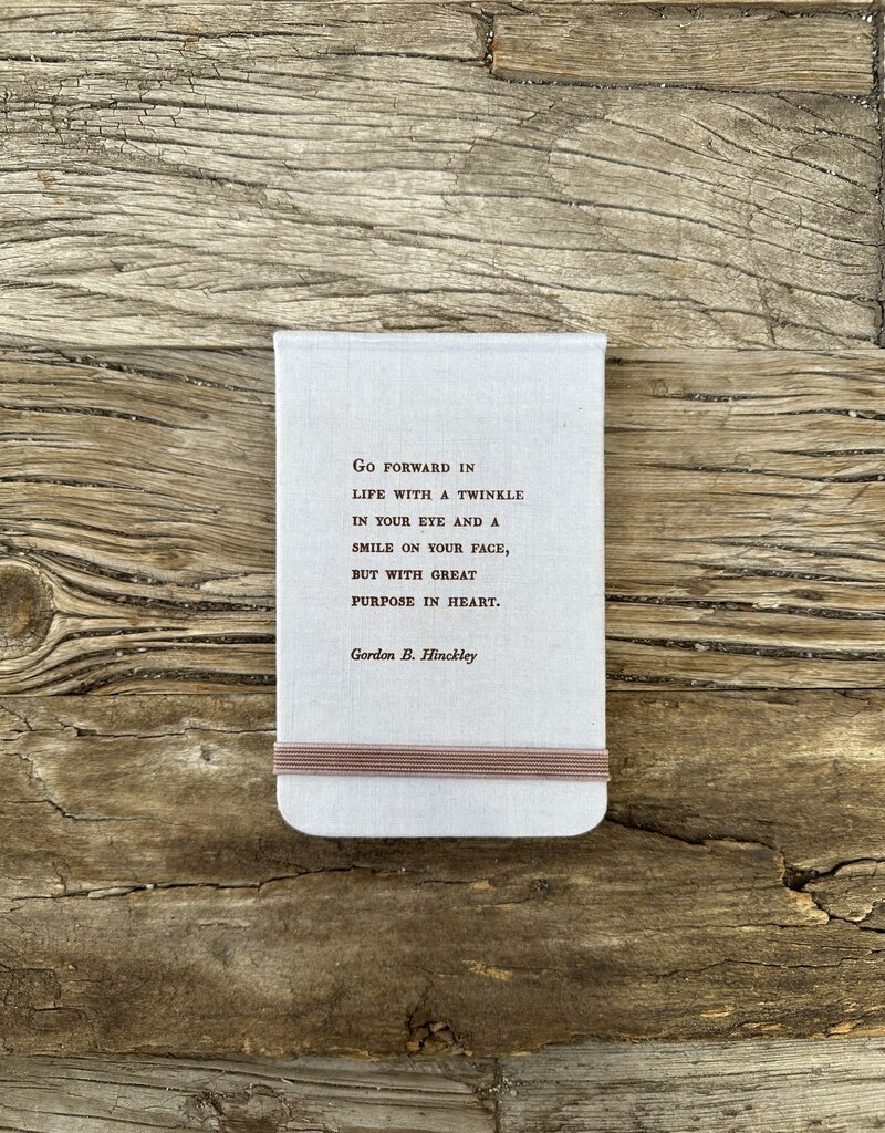 Sugarboo Sugarboo Gordon B. Hinckley Fabric Notebook 3.5x5.5