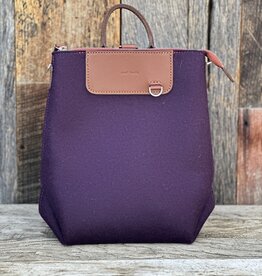 Graf Lantz Graf Lantz Bedford Merino Wool Midi Backpack- Aubergine Sienna