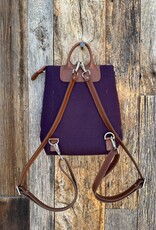 Graf Lantz Graf Lantz Bedford Merino Wool Midi Backpack- Aubergine Sienna
