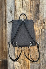 Graf Lantz Graf Lantz Bedford Merino Wool Midi Backpack- Charcoal Black