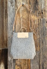 Graf Lantz Graf Lantz Bedford Merino Wool Midi Backpack- Granite Vachetta