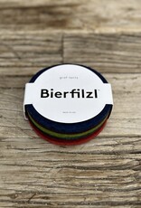 Graf Lantz Graf Lantz Bierfizl Merino Wool Round Coaster Multi 6 pack- Jewel