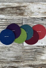 Graf Lantz Graf Lantz Bierfizl Merino Wool Round Coaster Multi 6 pack- Jewel