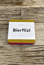 Graf Lantz Graf Lantz Bierfizl Merino Wool Square Coaster Multi 4 pack- Electric