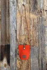 Graf Lantz Graf Lantz Hana Merino Wool Phone Crossbody Orange Sienna