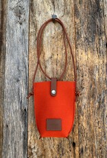 Graf Lantz Graf Lantz Hana Merino Wool Phone Crossbody Orange Sienna