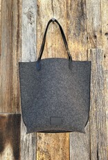 Graf Lantz Graf Lantz Hana Merino Wool Tote- Charcoal Black