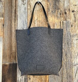 Graf Lantz Graf Lantz Hana Merino Wool Tote- Charcoal Black