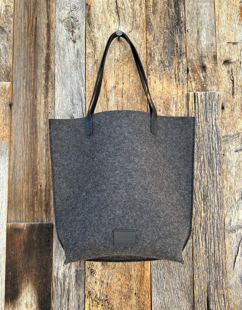 Graf Lantz Graf Lantz Hana Merino Wool Tote- Charcoal Black