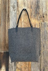 Graf Lantz Graf Lantz Hana Merino Wool Tote- Charcoal Black