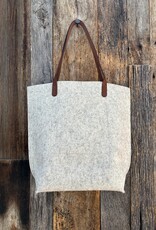 Graf Lantz Graf Lantz Hana Merino Wool Tote- Heather White Sienna
