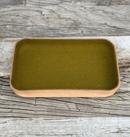 Graf Lantz Graf Lantz Kawabon Leather/Merino Wool Small Tray- Golden Moss Vachetta