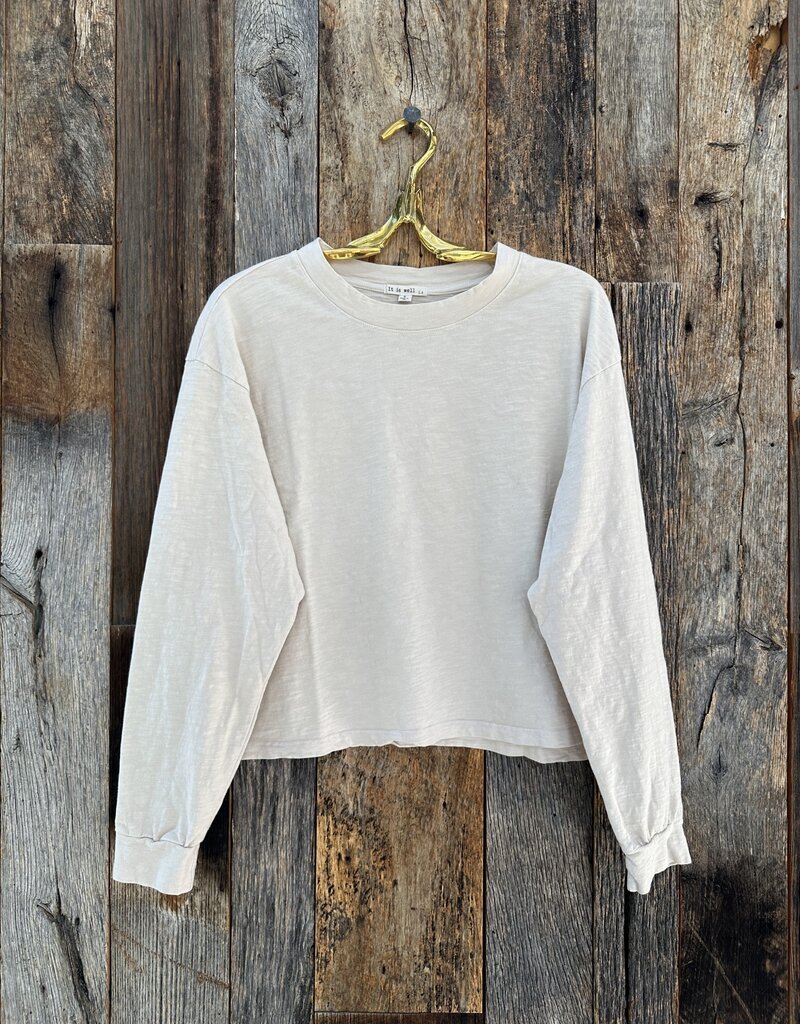 It Is Well L/S Boxy Tee Natural