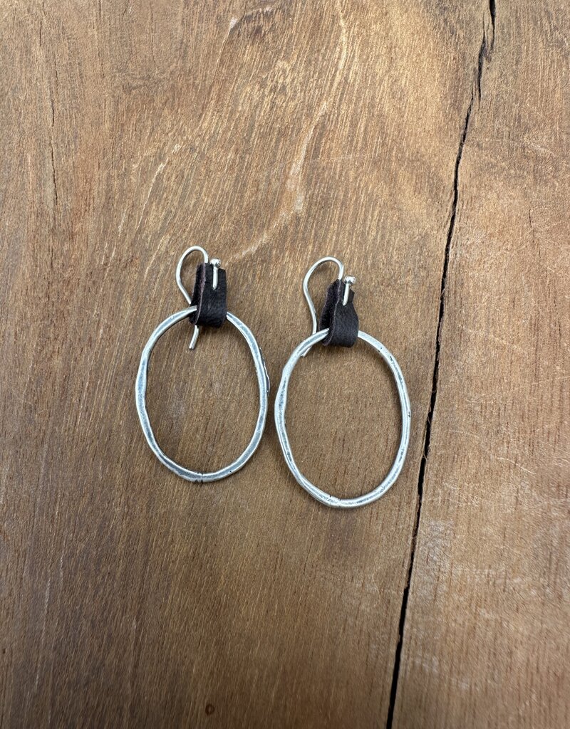 Christy Lea Payne CLP Medium Oblong Hoop SS